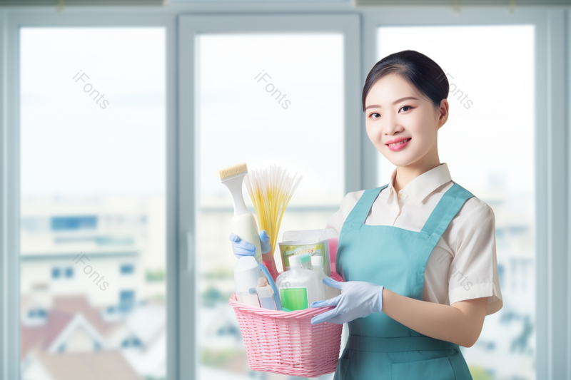 亲和力服务女性家政推荐形象代表,高清,摄影图,摄影图片,图片大全,摄影图免费下载